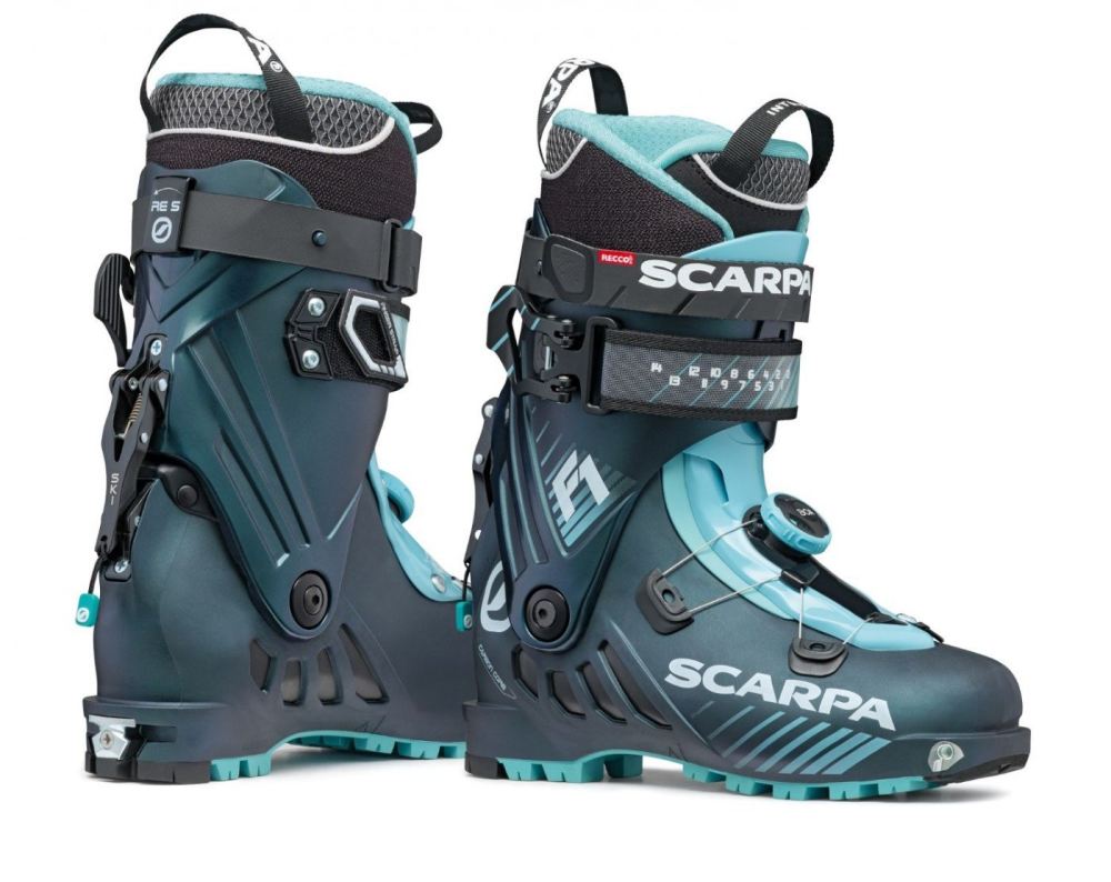 SCARPA BOOTS WOMEN'S F1-Anthracite/Aqua