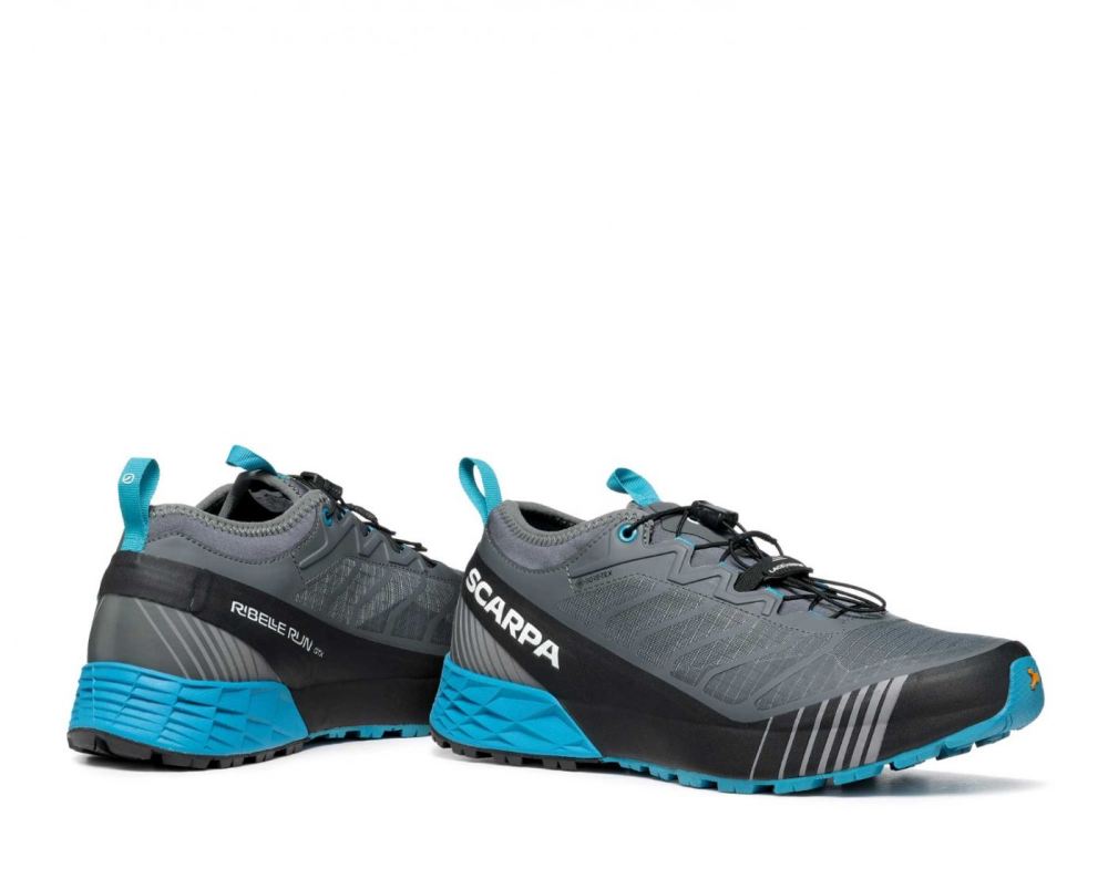 SCARPA BOOTS MEN'S RIBELLE RUN GTX-Anthracite/Lake Blue