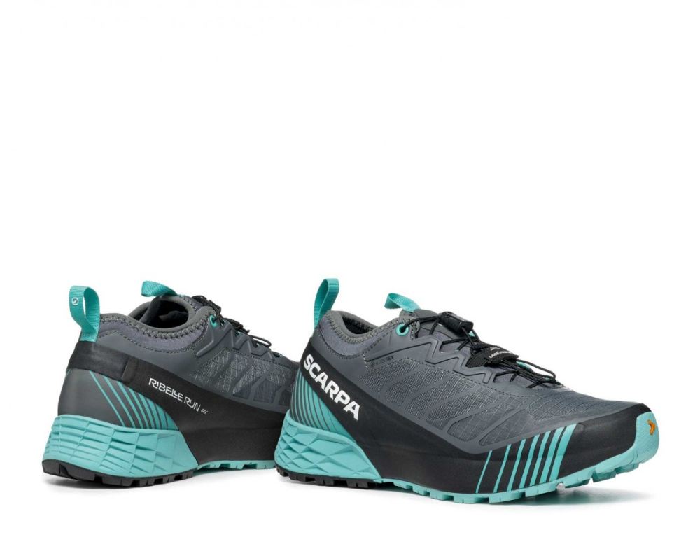 SCARPA BOOTS WOMEN'S RIBELLE RUN GTX-Anthracite/Turquoise