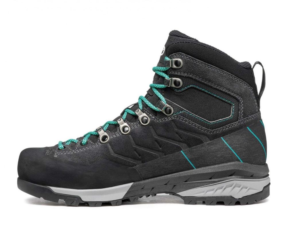 SCARPA BOOTS WOMEN'S MESCALITO TRK GTX-Dark Anthracite/Tropical Green