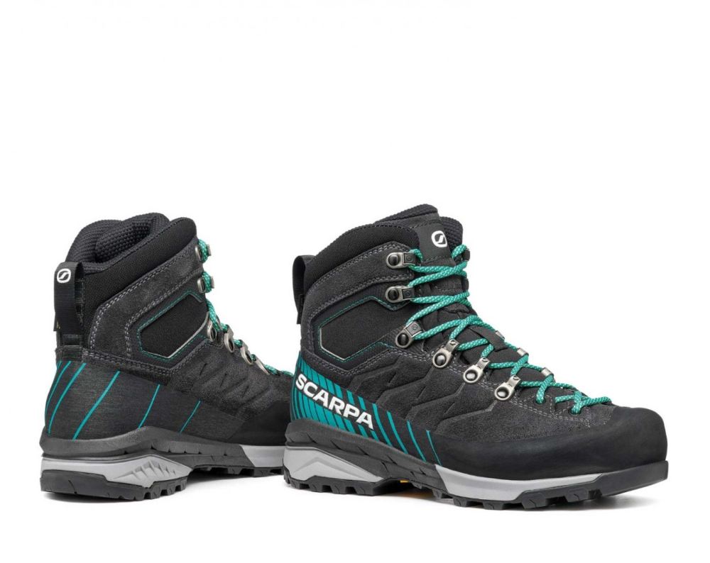 SCARPA BOOTS WOMEN'S MESCALITO TRK GTX-Dark Anthracite/Tropical Green