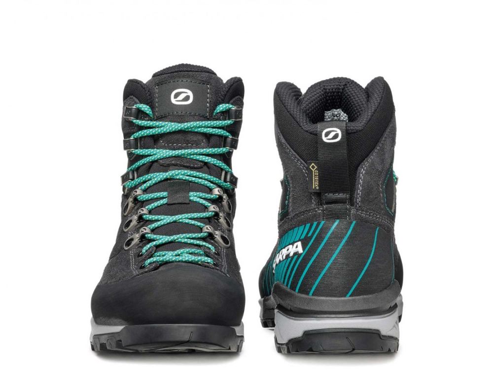 SCARPA BOOTS WOMEN'S MESCALITO TRK GTX-Dark Anthracite/Tropical Green