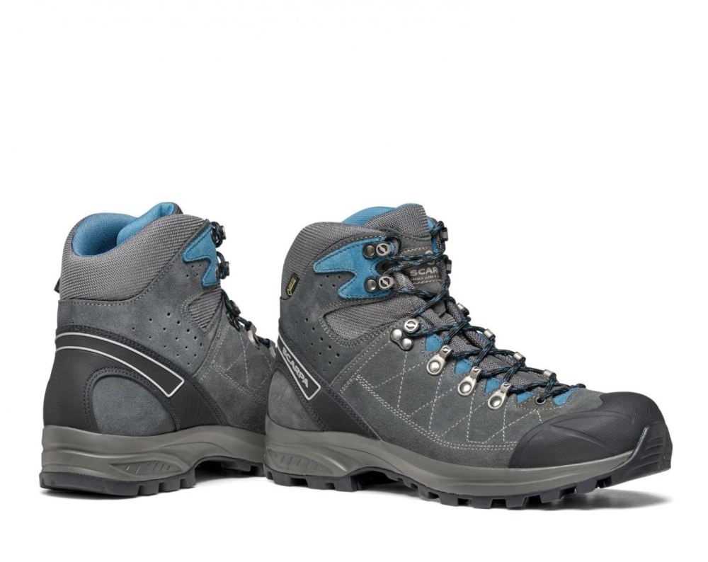 SCARPA BOOTS MEN'S KAILASH TREK GTX - WIDE-Shark Grey/Lake Blue