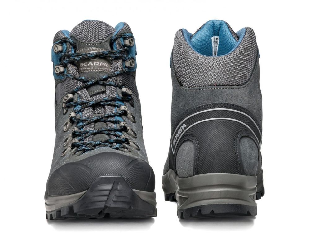 SCARPA BOOTS MEN'S KAILASH TREK GTX - WIDE-Shark Grey/Lake Blue