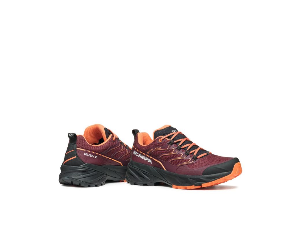 SCARPA BOOTS WOMEN'S RUSH 2 GTX-Burgundy/Dusty Orange