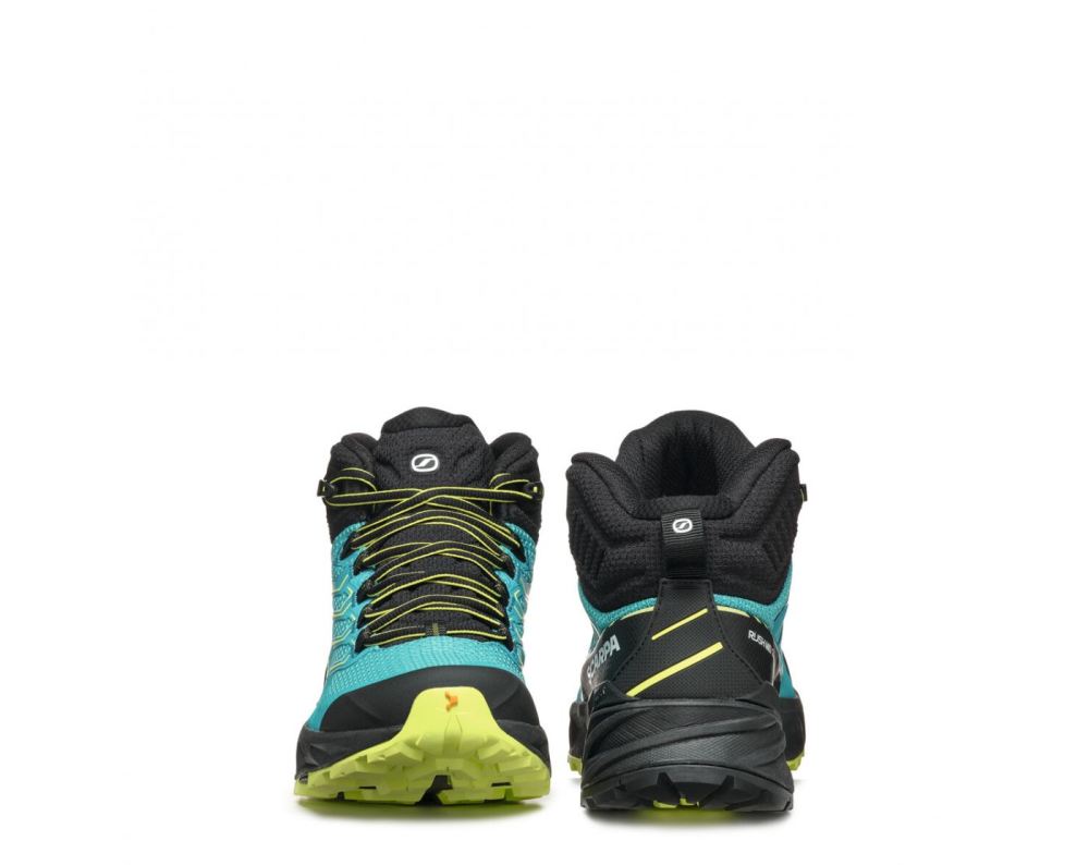 SCARPA BOOTS WOMEN'S RUSH MID 2 GTX-Baltic Blue/Sunny Lime