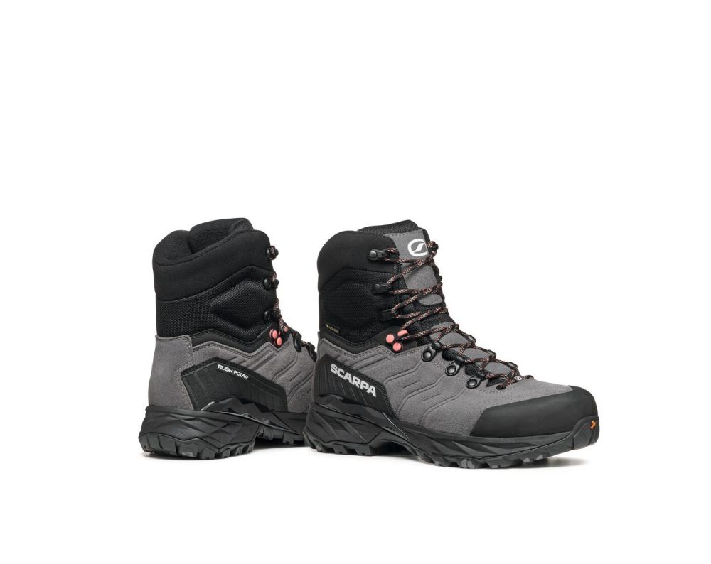 SCARPA BOOTS WOMEN'S RUSH POLAR GTX (NEW)-Smoke/Coral