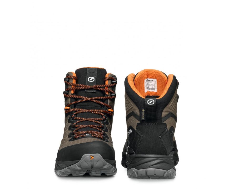 SCARPA BOOTS MEN'S RUSH TRK LT GTX-Mud/Burnt Orange