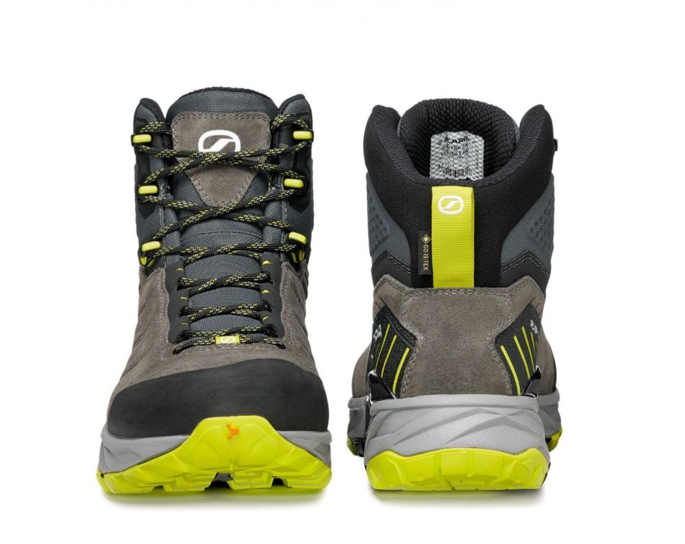 SCARPA BOOTS MEN'S RUSH TRK GTX-Titanium/Lime