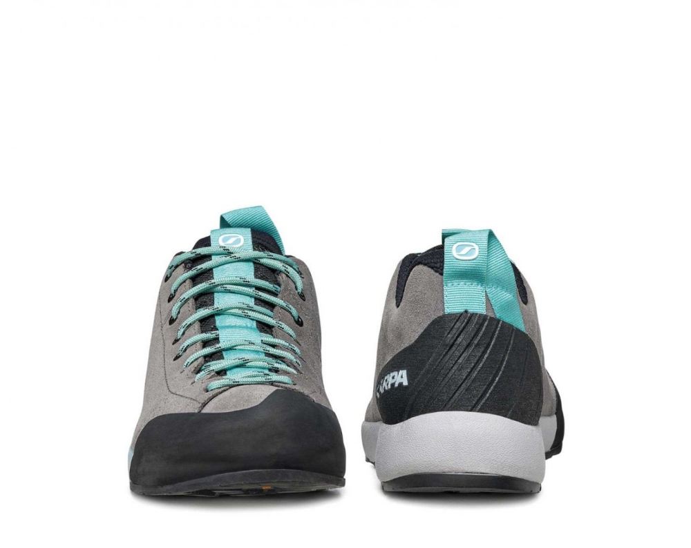 SCARPA BOOTS WOMEN'S GECKO-Mid Gray/Aqua