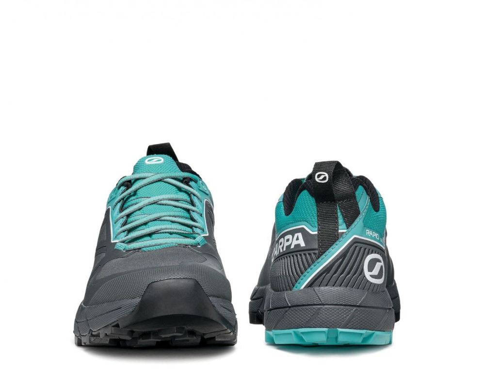 SCARPA BOOTS WOMEN'S RAPID GTX-Anthracite/Turquoise