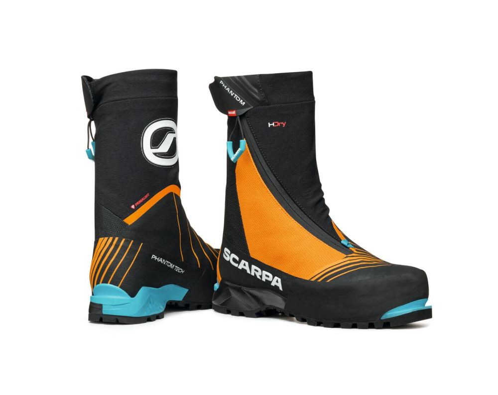 SCARPA BOOTS MEN'S PHANTOM TECH HD (NEW)-Black/Bright Orange