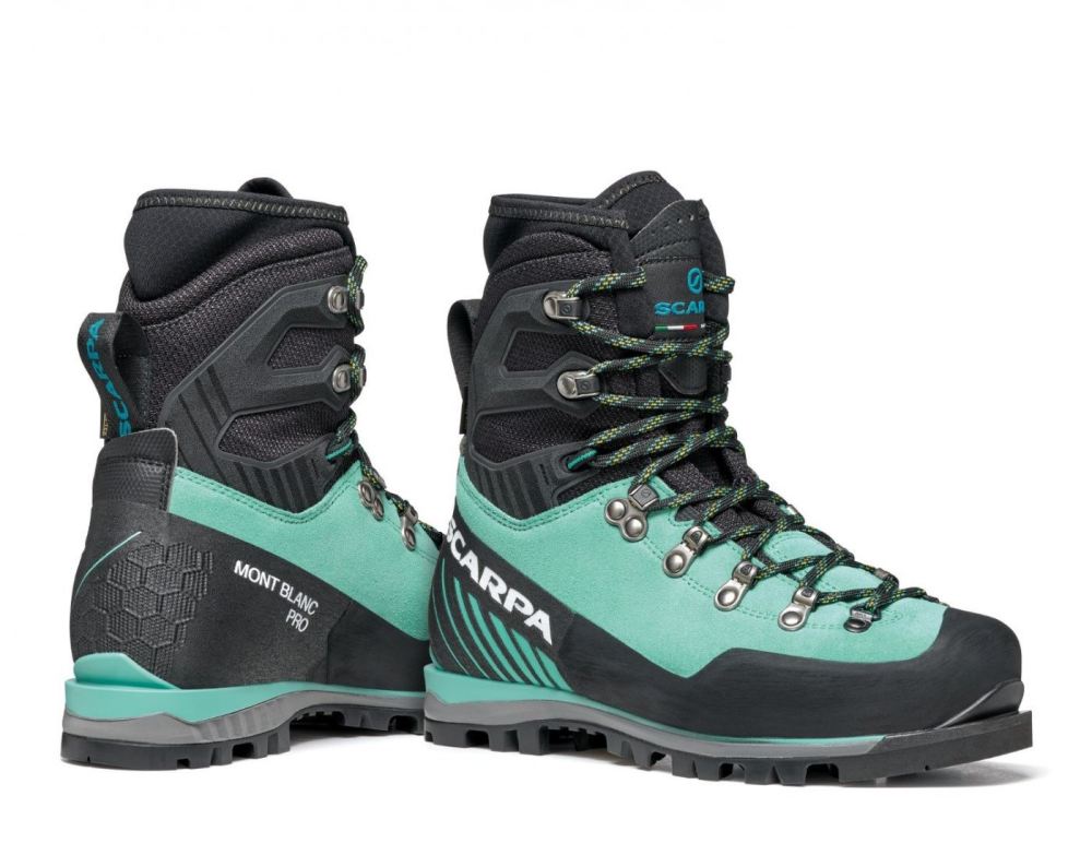 SCARPA BOOTS WOMEN'S MONT BLANC PRO GTX-Green Blue